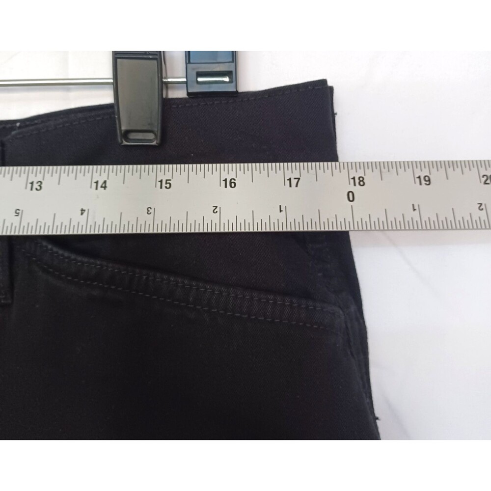 NYDJ Lift Tuck Women's 14 Black Chino Shorts Stretch High Rise 5 Pocket - Picture 6 of 10